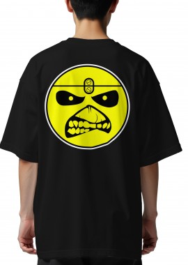 Rock Avenue - Oversized T-Shirt Iron Maiden Logo Rock Avenue Black