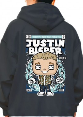 Pop Culture - Hoodie Justin Bieber Pop Culture Black