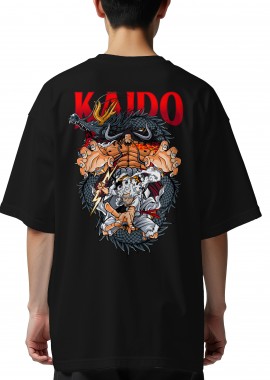 Pop Culture - Oversized T-Shirt Kaido Gear 5 One Piece Pop Culture Black