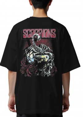 Rock Avenue - Oversized T-Shirt Scorpions 2 Rock Avenue Black