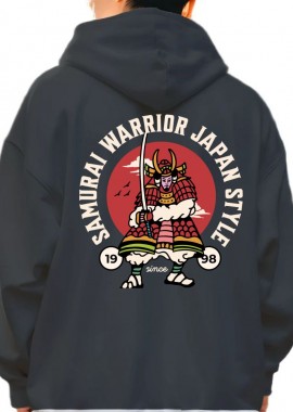Pop Culture - Hoodie Samurai Warrior Japan Pop Culture Black