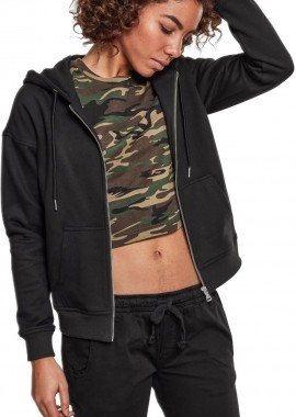 Urban Classics - Γυναικεία Ζακέτα με Κουκούλα Ladies Classic Zip Hoody TB1982-00007 Urban Classics Black