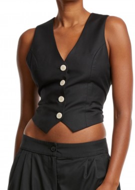 Urban Classics - Γυναικείο Γιλέκο TB7195 Urban Classics Black Black