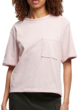 Urban Classics - Γυναικείο Πουκάμισο TB7465 Urban Classics Ladies Washed Jersey Boxy Shirt blushedrose