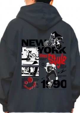 Pop Culture - Hoodie New York Freestyle Pop Culture Black