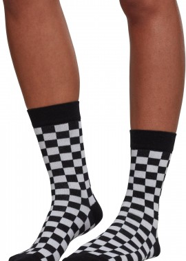 Urban Classics - Κάλτσες 2-Pack Checker TB2162-00826 Urban Classics Black/White
