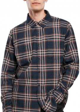 Urban Classics - Πουκάμισο Checked Campus TB3807-02747 Urban Classics darkblue/rustred