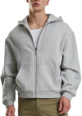 Urban Classics - Ζακέτα Φούτερ με Κουκούλα TB7284 Urban Classics Lightasphalt