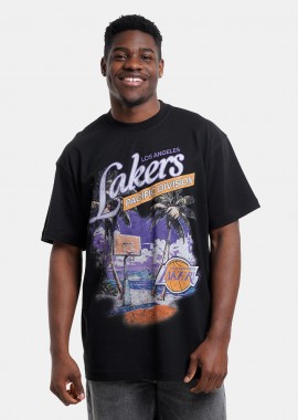 Mitchell & Ness - Mitchell & Ness Paradiso Los Angeles Lakers Ανδρικό T-Shirt (9000275114_1469)