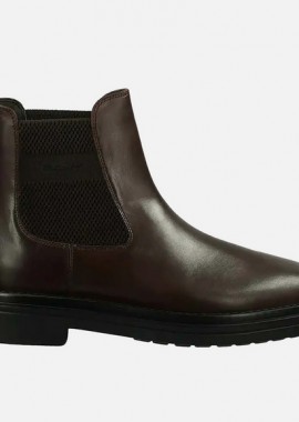 Gant - Ανδρικά Δερμάτινα Μποτάκια Gant Boggar 29651740 G46 Καφέ σκούρο