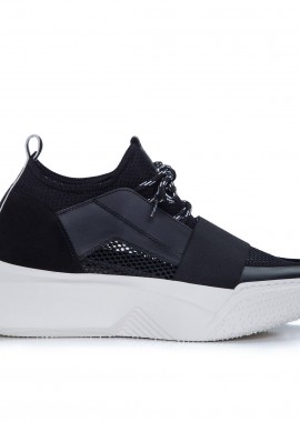 Makris - Ανδρικά Δερμάτινα Sneakers Makris X6 Μαύρα