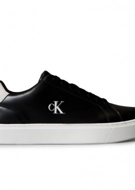 Calvin Klein - Ανδρικά Δερμάτινα Sneakers Calvin Klein YM0YM01435 0GM Μαύρα