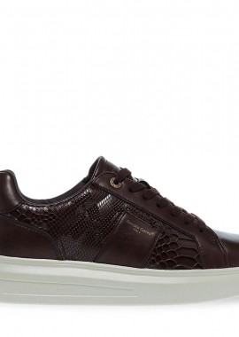 Renato Garini - Ανδρικά Sneakers Renato Garini Marcello-630 Καφέ Καφέ Φίδι V57009633G19