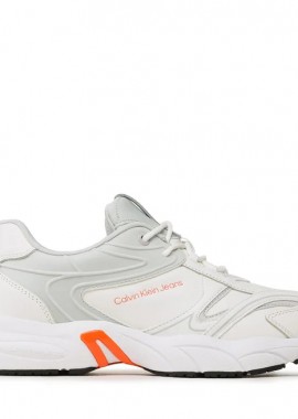 Calvin Klein - Ανδρικά Sneakers Calvin Klein Retro Tennis YM0YM00637 0LG Λευκά