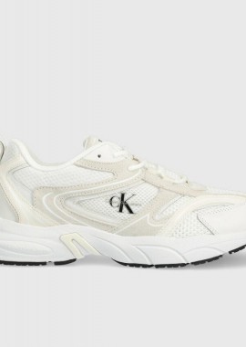Calvin Klein - Ανδρικά Sneakers Calvin Klein Retro Tennis YM0YM00636 0K6 Λευκά