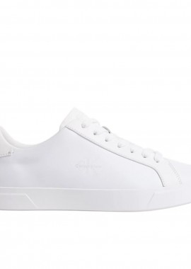 Calvin Klein - Ανδρικά Δερμάτινα Sneakers Calvin Klein HM0HM02123-0K4 Λευκά
