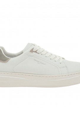 Renato Garini - Ανδρικά Sneakers Renato Garini Daves-711 Λευκό Γκρί Nubuck W570011736W3