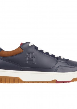 Tommy Hilfiger - Ανδρικά Δερμάτινα Sneakers Tommy Hilfiger Basket FM0FM04823 DW5 Μπλε